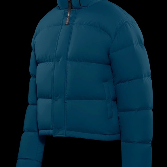 Aritzia Super Puff Shorty in Teal Agate - Picture 3 of 16